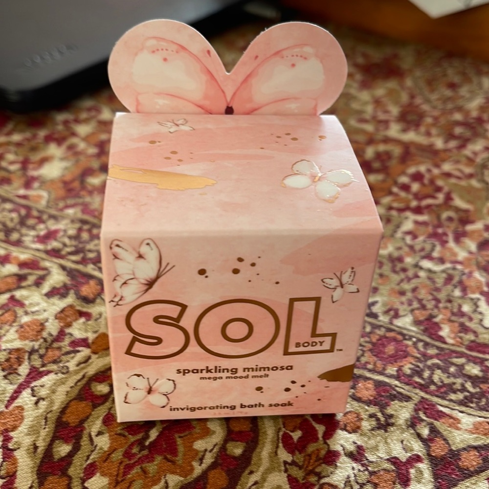 NWT ColourPop Sol Body Sparkling Mimosa Mood Mega Bath Melt